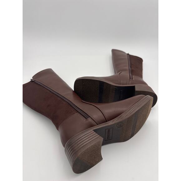 Steve Madden Girls Riding Boots Brown Size 2 - Picture 5 of 8